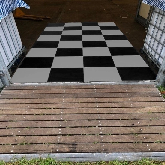 PVC Event Bodenfliese Schwarz