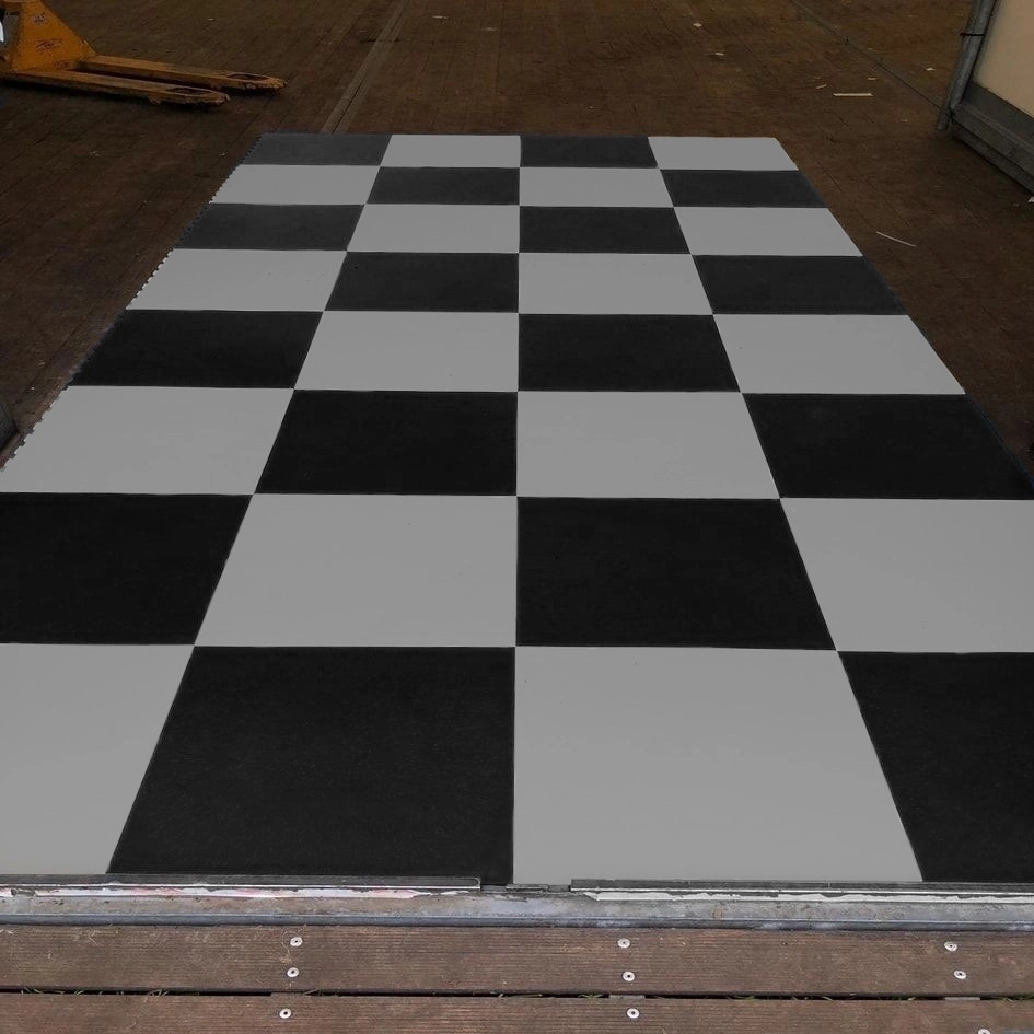 PVC Event Bodenfliese Schwarz