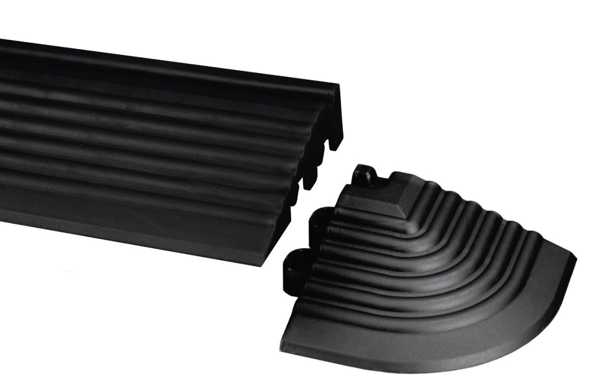 Übergangsprofil Eckstück SwissDeck schwarz