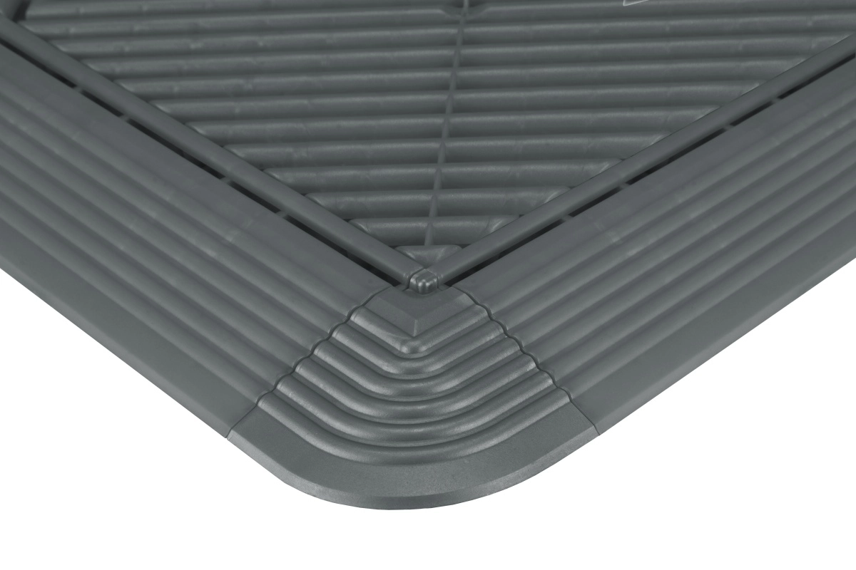 RibDeck Eckstück Dunkelgrau