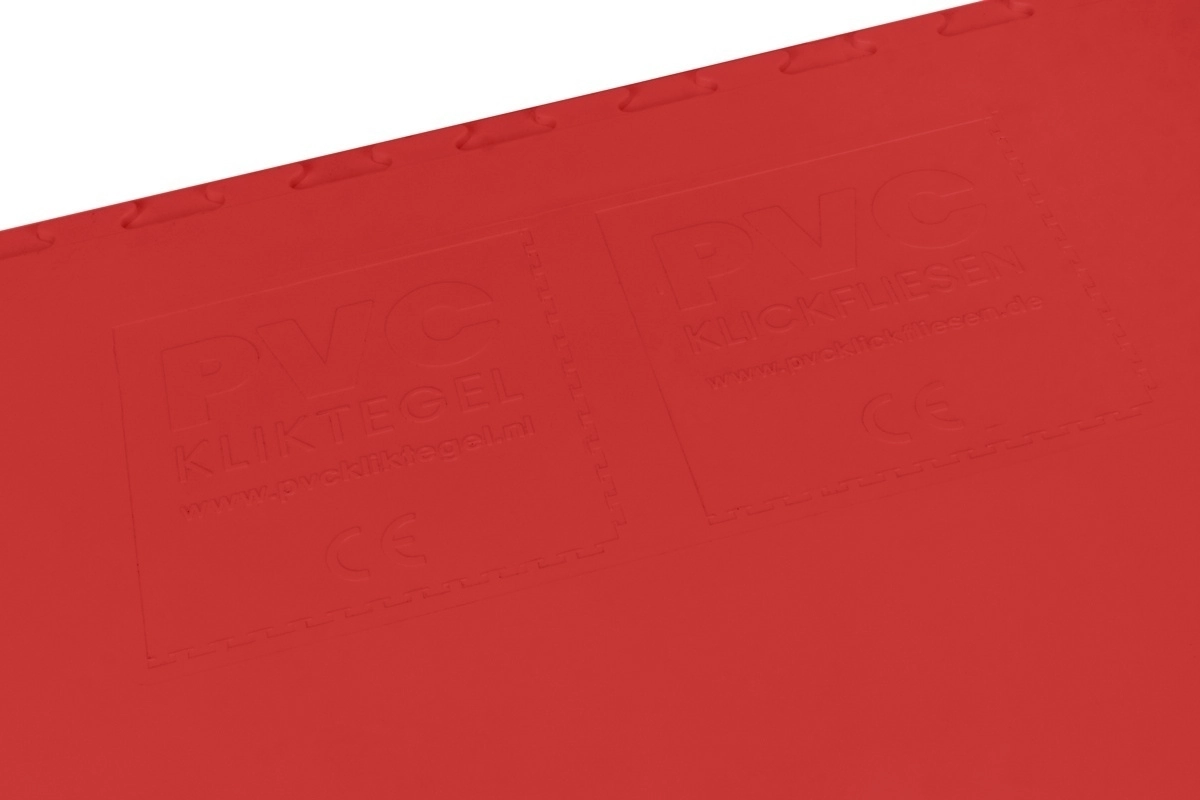PVC Klickfliese Wasserdicht Rot