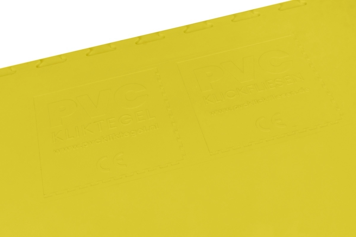 PVC Klickfliese Wasserdicht Gelb