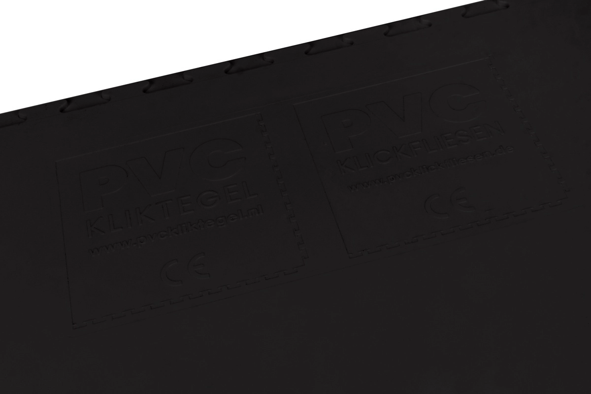 PVC Klickfliese Wasserdicht Schwarz