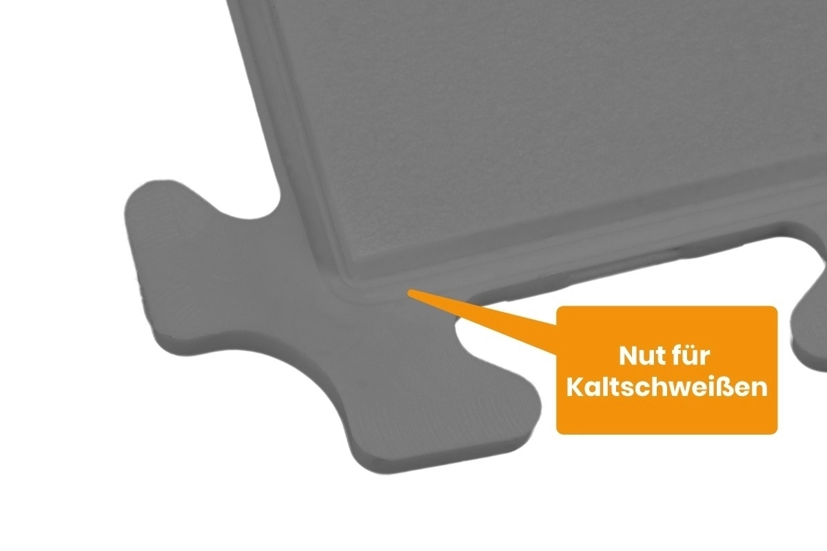 PVC Klickfliese Wasserdicht Anthrazit