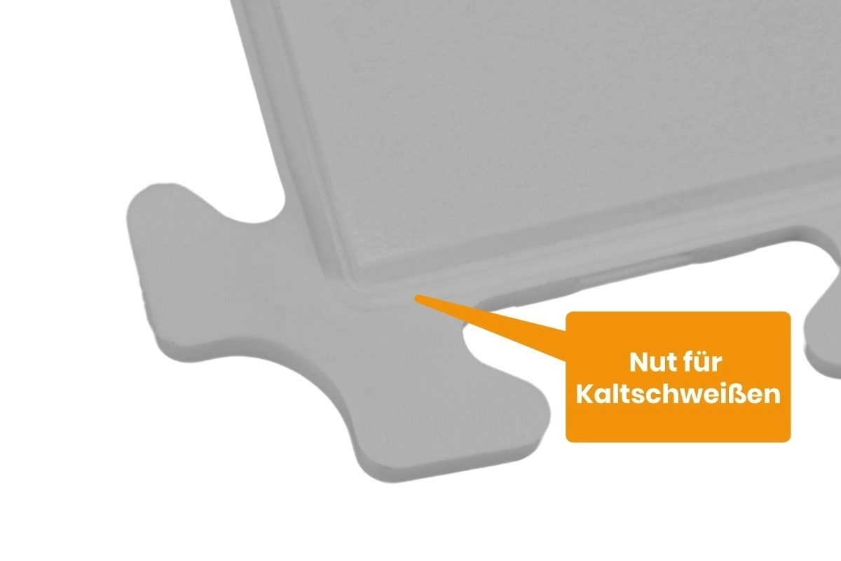 PVC Klickfliese Wasserdicht Grau