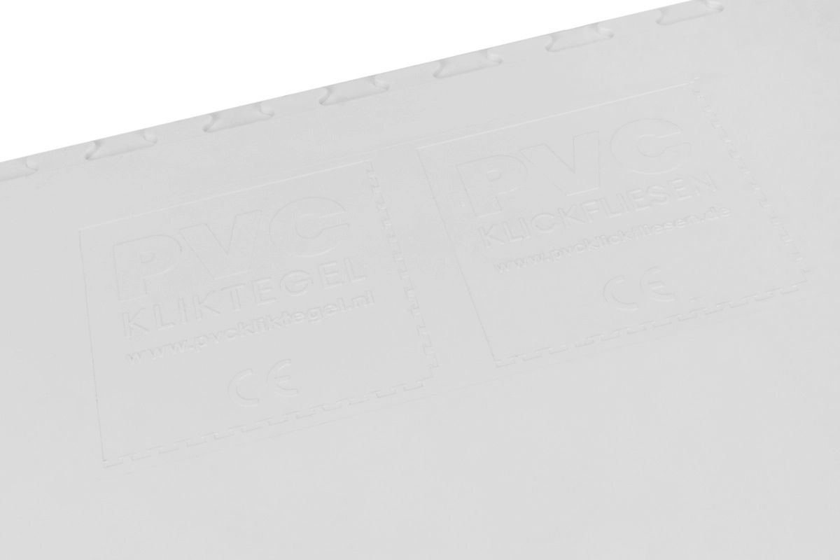 PVC Klickfliese Wasserdicht Weiß
