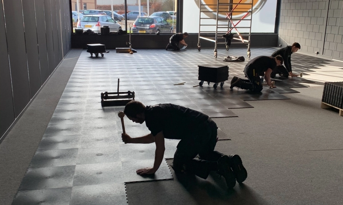 Werkstattboden Klicksystem